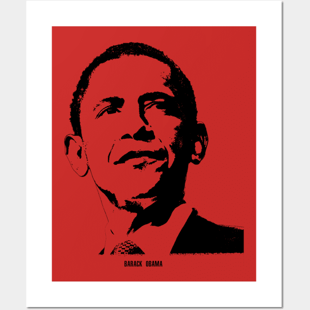 Barack Obama Portrait Pop Art Wall Art by phatvo